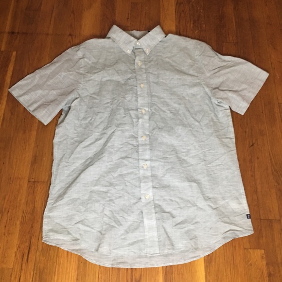 Light blue mesh button down - Picture 2 of 4
